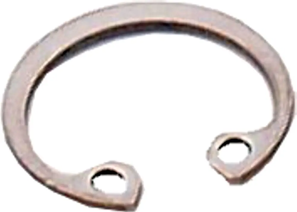 Sicherungsring, aus Metall, mit zwei Löchern zur Befestigung. Geeignet für verschiedene Anwendungen, unter anderem Produkte der Marke Wolf.